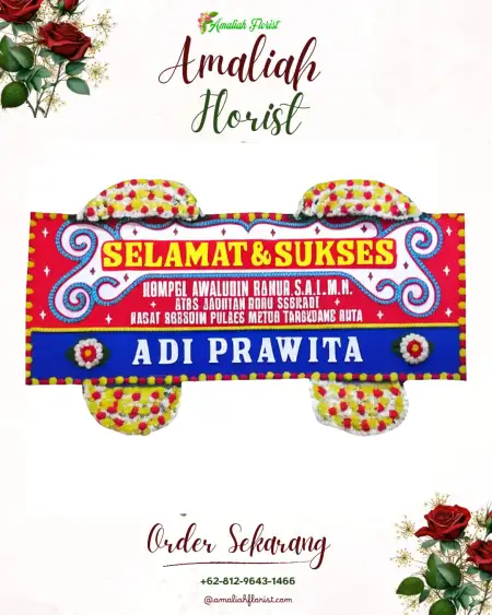 Papan Bunga Ucapan Selamat Sri Numpi